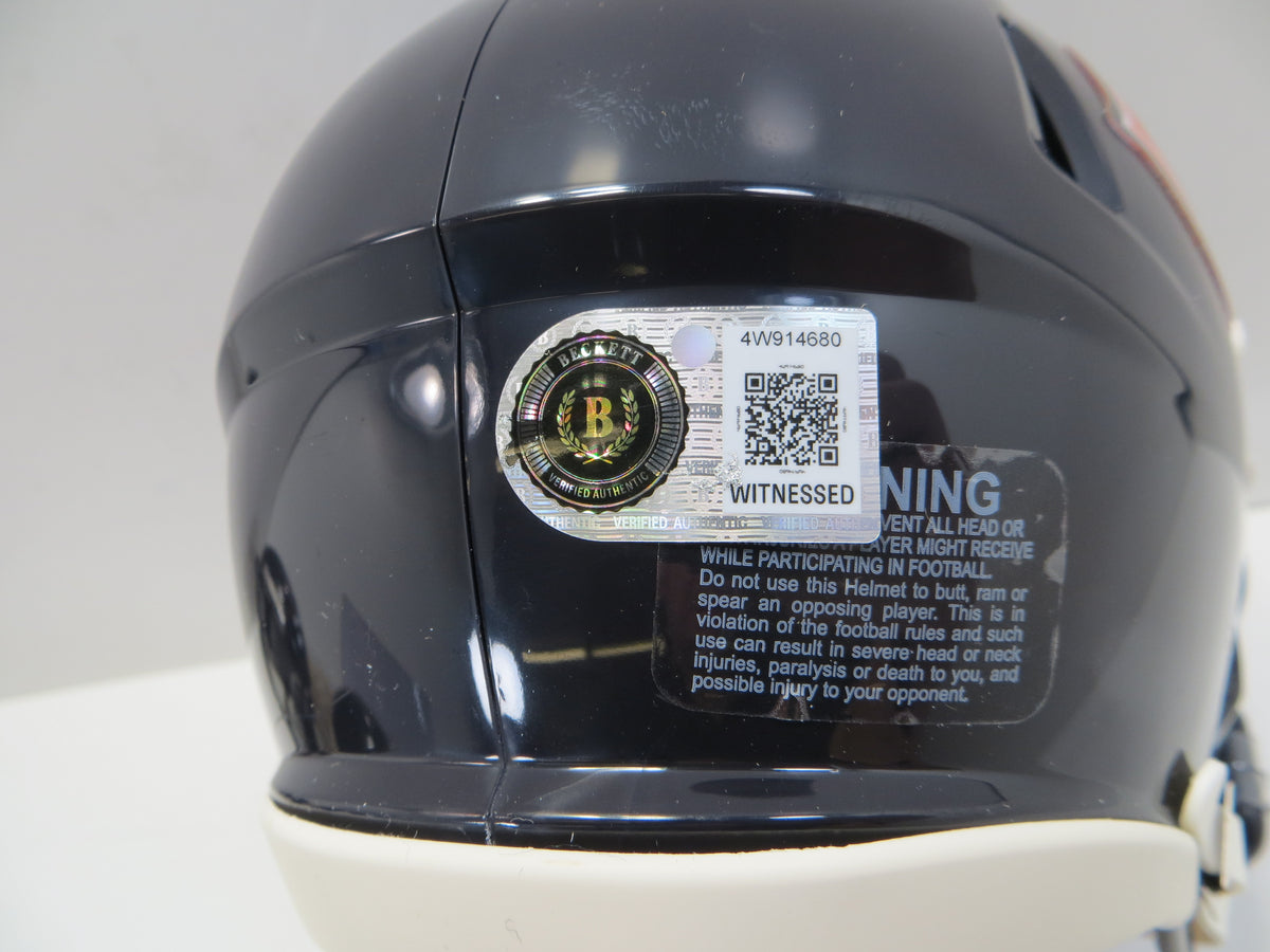 MIKE SINGLETARY CHICAGO BEARS SIGNED MINI HELMET w/HOF98 Baylor BAS