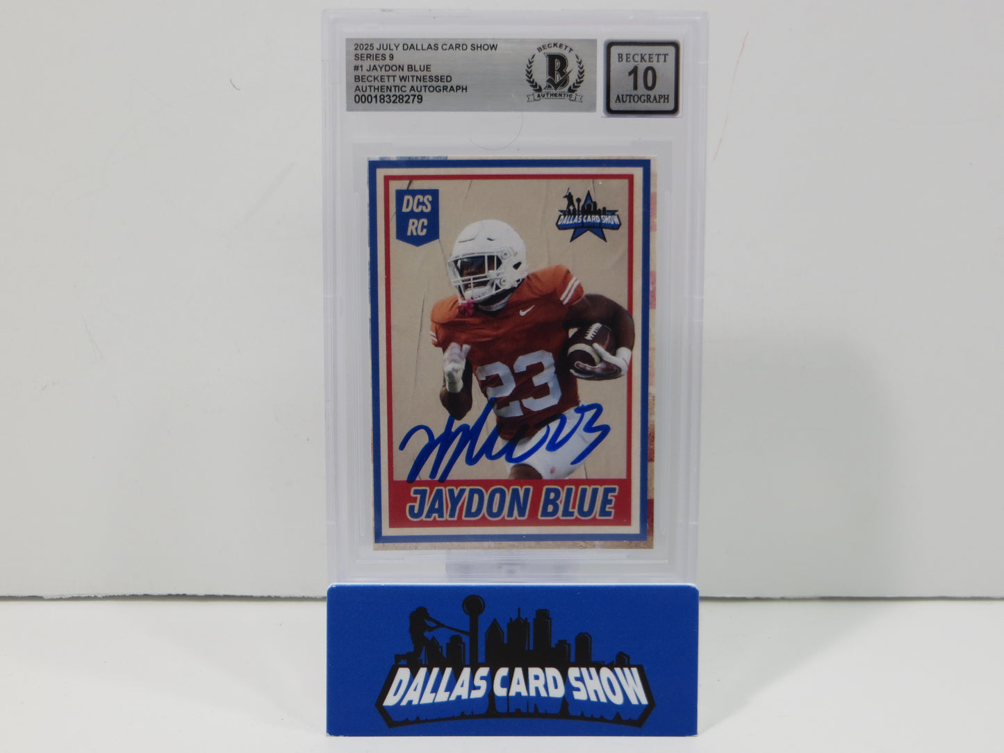 2025 Dallas Card Show Series 9 JAYDON BLUE SIGNED Dallas Cowboys BGS 10 Auto