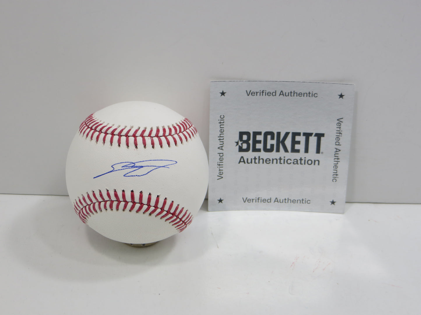 SEBASTIAN WALCOTT TEXAS RANGERS SIGNED RAWLINGS OML BASEBALL BAS COA