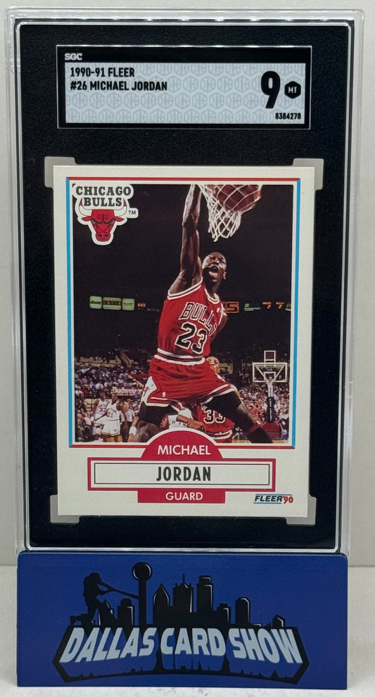 1990-91 Fleer #26 Michael Jordan SGC 9