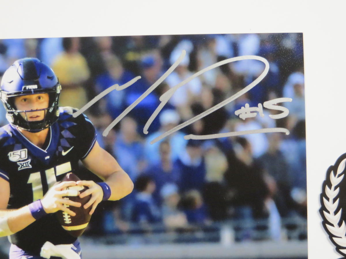 MAX DUGGAN TCU HORNED FROGS SIGNED 8x10 PHOTO Rollout BAS