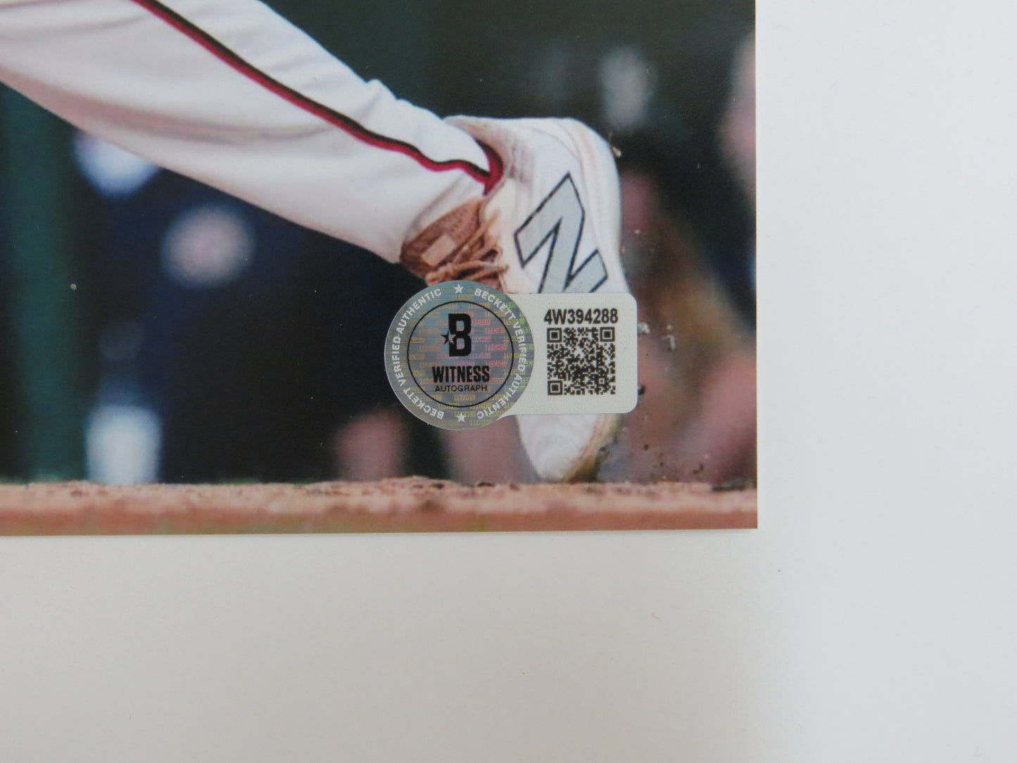 JAMES WOOD WASHINGTON NATIONALS SIGNED 8x10 PHOTO Home Uniform BAS