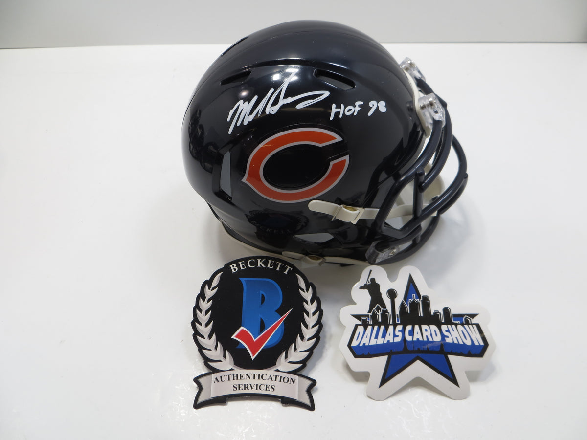 MIKE SINGLETARY CHICAGO BEARS SIGNED MINI HELMET w/HOF98 Baylor BAS