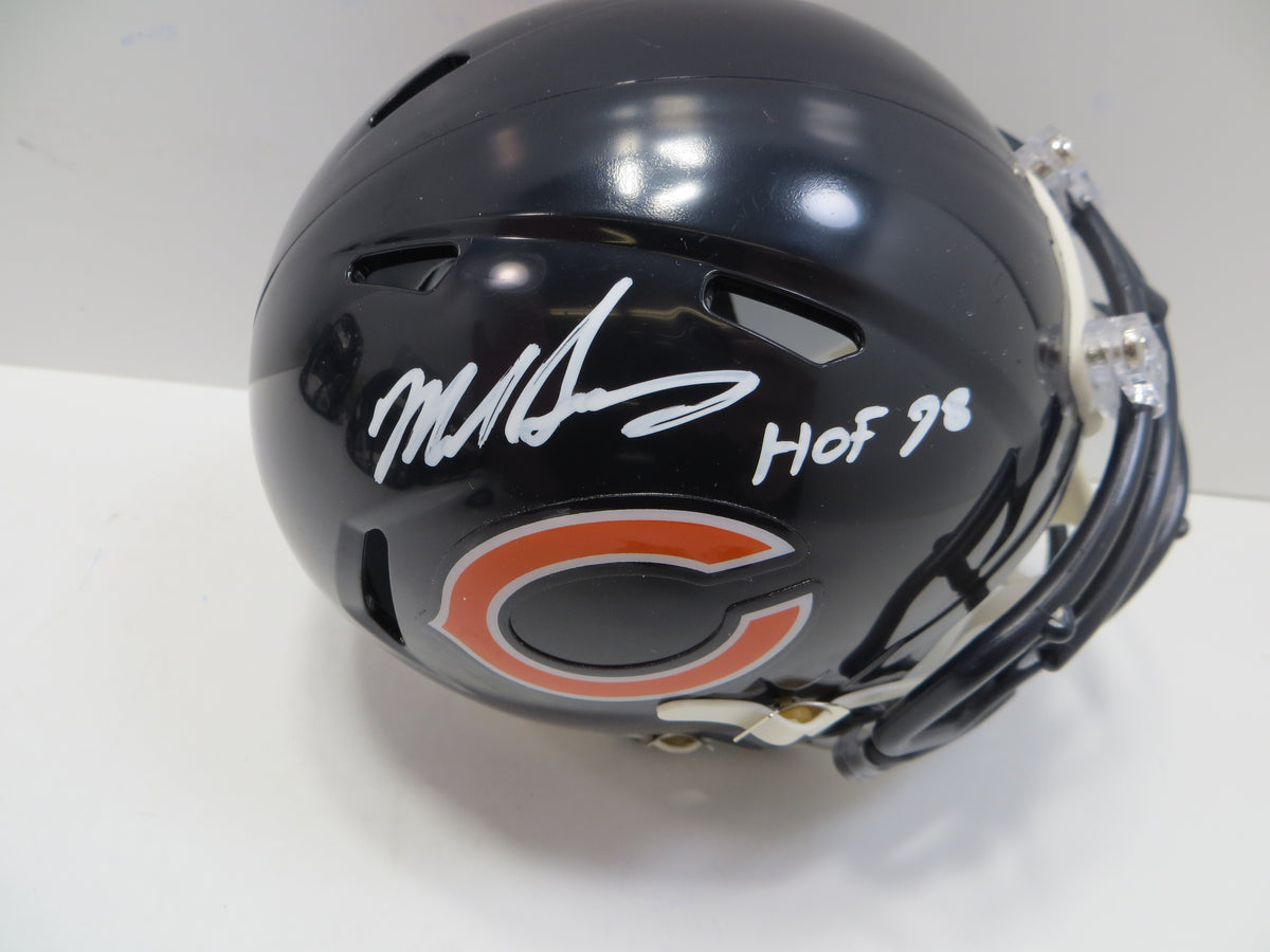 MIKE SINGLETARY CHICAGO BEARS SIGNED MINI HELMET w/HOF98 Baylor BAS