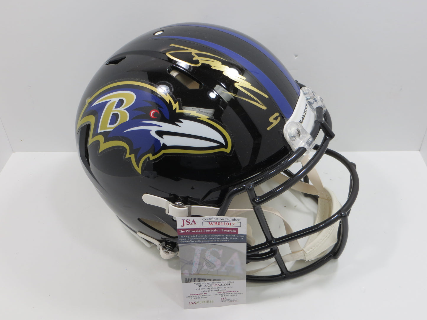 ZAY FLOWERS BALTIMORE RAVENS SIGNED RIDDELL SPEED AUTHENTIC F/S HELMET JSA