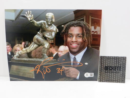 RICKY WILLIAMS TEXAS LONGHORNS SIGNED 8x10 PHOTO HeismanTrophy BAS