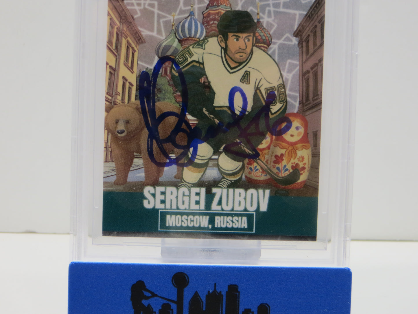 2025 NOVEMBER DALLAS CARD SHOW #5 SERGEI ZUBOV BECKETT WITNESSED AUTHENTIC AUTO