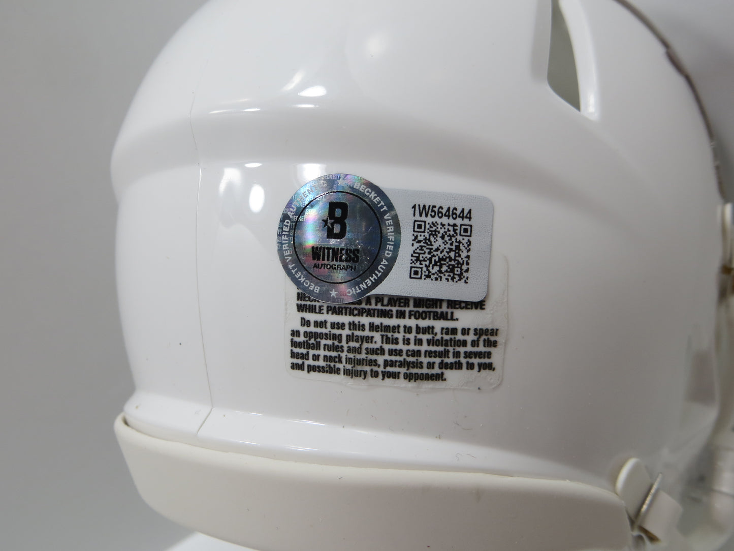 COLT McCOY JORDAN SHIPLEY SIGNED TEXAS LONGHORNS Riddell MINI HELMET BAS