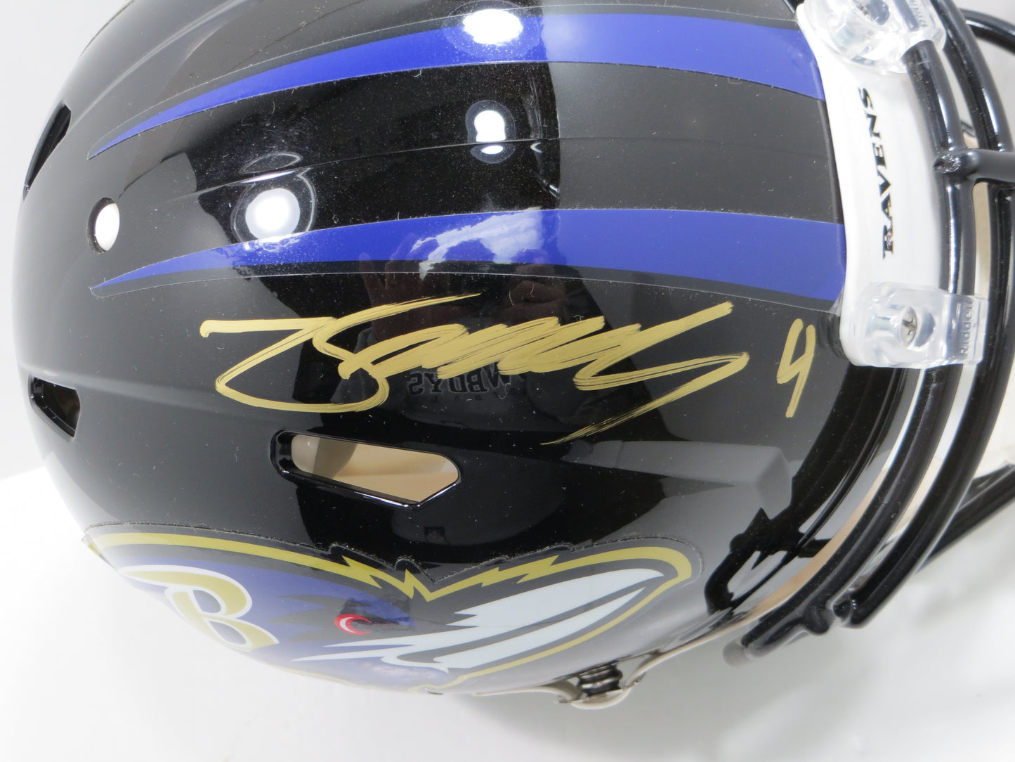 ZAY FLOWERS BALTIMORE RAVENS SIGNED RIDDELL SPEED AUTHENTIC F/S HELMET JSA