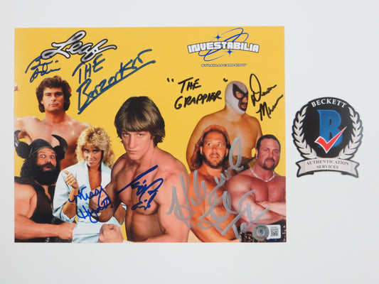 INVESTABILIA by the DALLAS CARD SHOW SIGNED 8x10 Yellow PHOTO Von Erich +MORE BAS