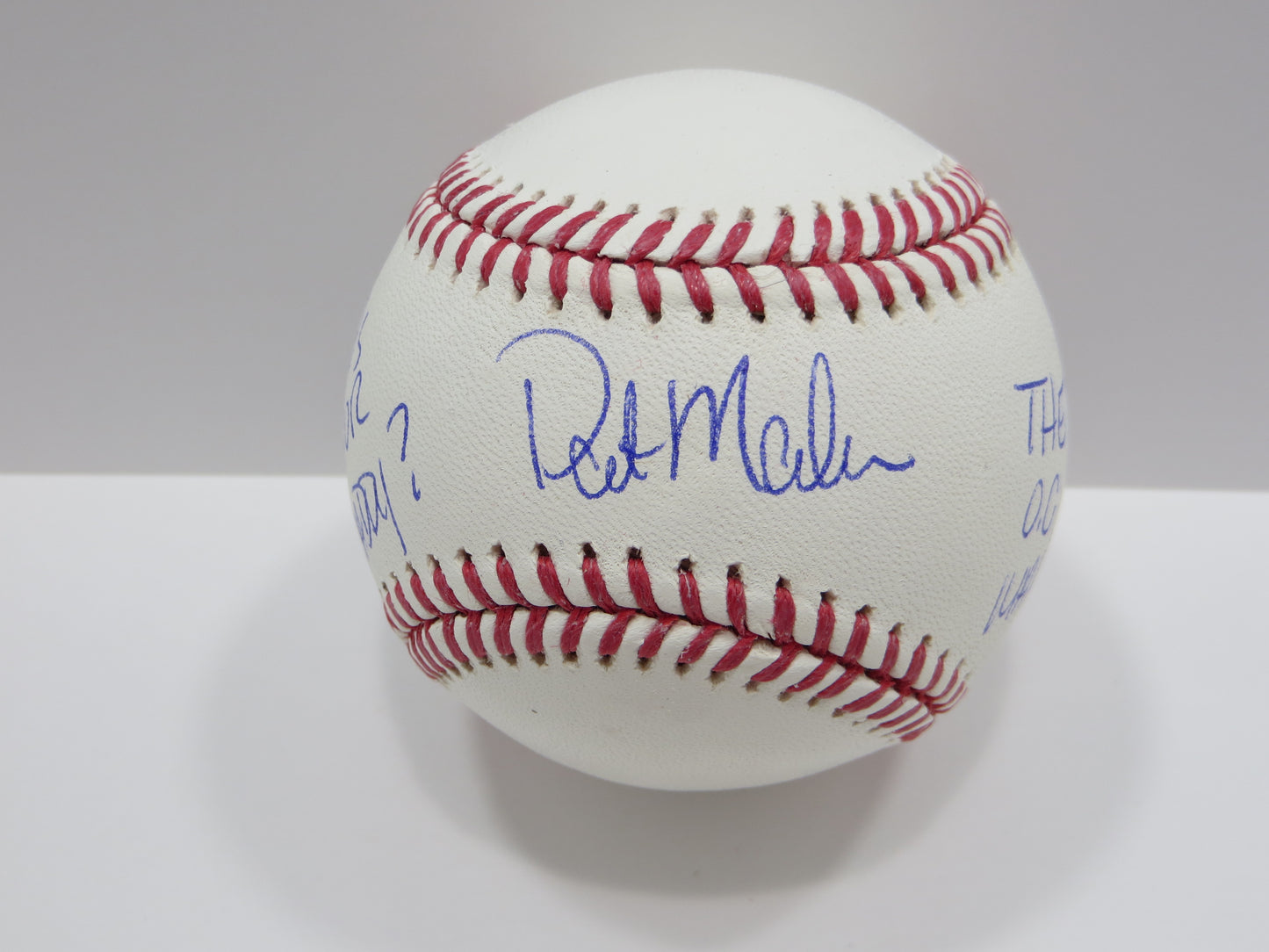 PAT PATRICK MAHOMES SR SIGNED OML BASEBALL Twins w/OG WHO'S YR DADDY BAS