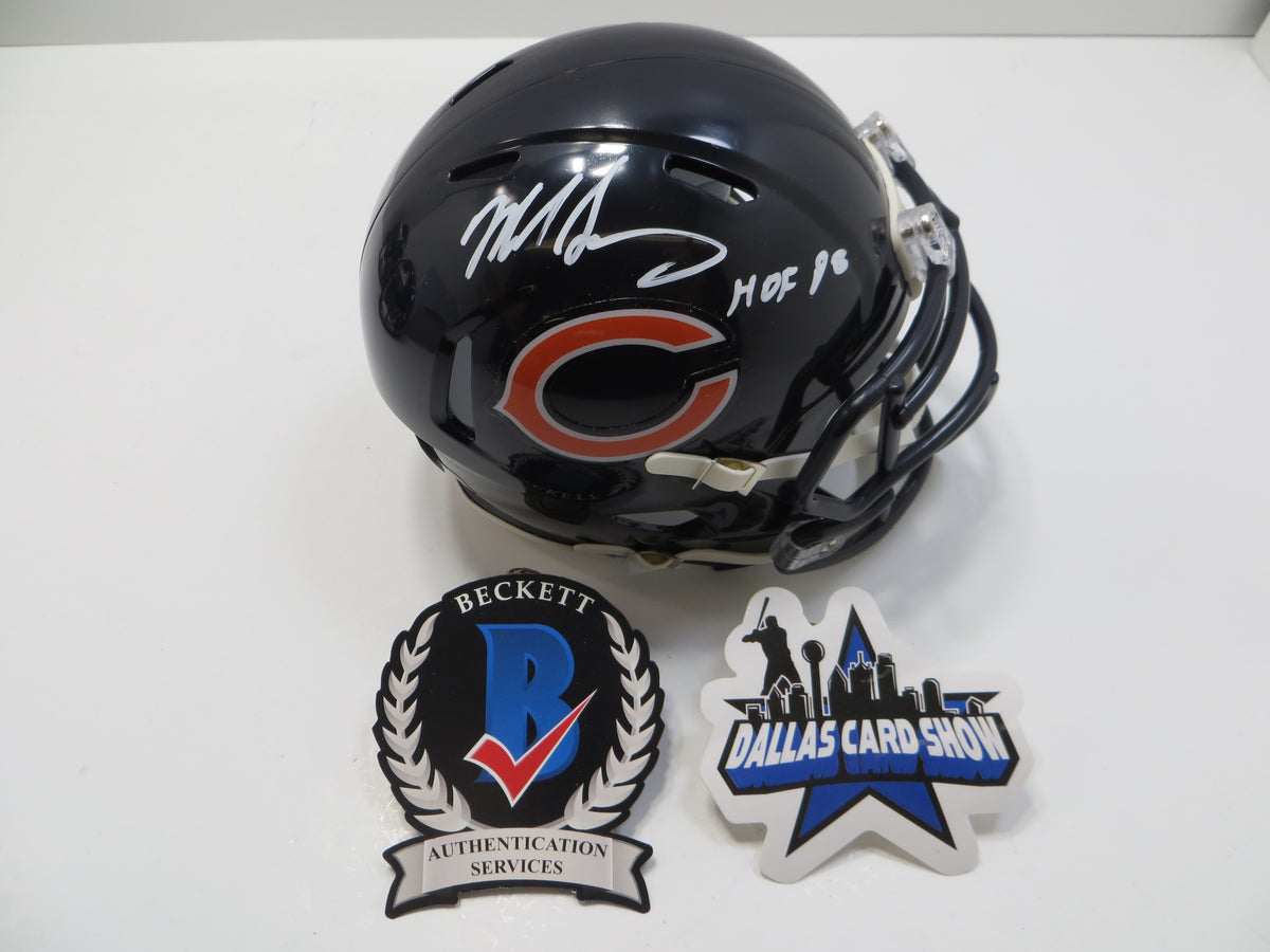 MIKE SINGLETARY CHICAGO BEARS SIGNED MINI HELMET w/HOF98 Baylor BAS
