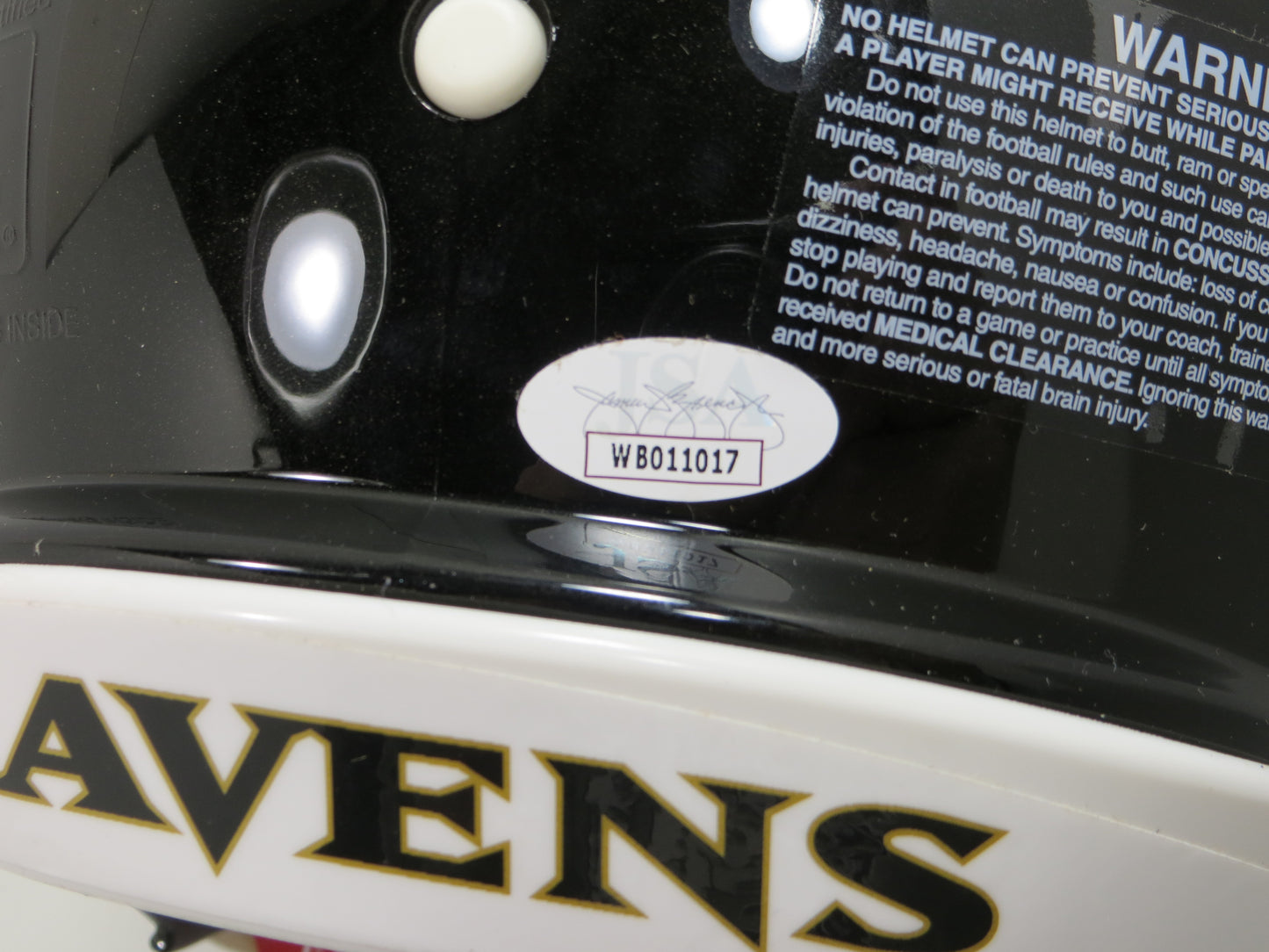 ZAY FLOWERS BALTIMORE RAVENS SIGNED RIDDELL SPEED AUTHENTIC F/S HELMET JSA