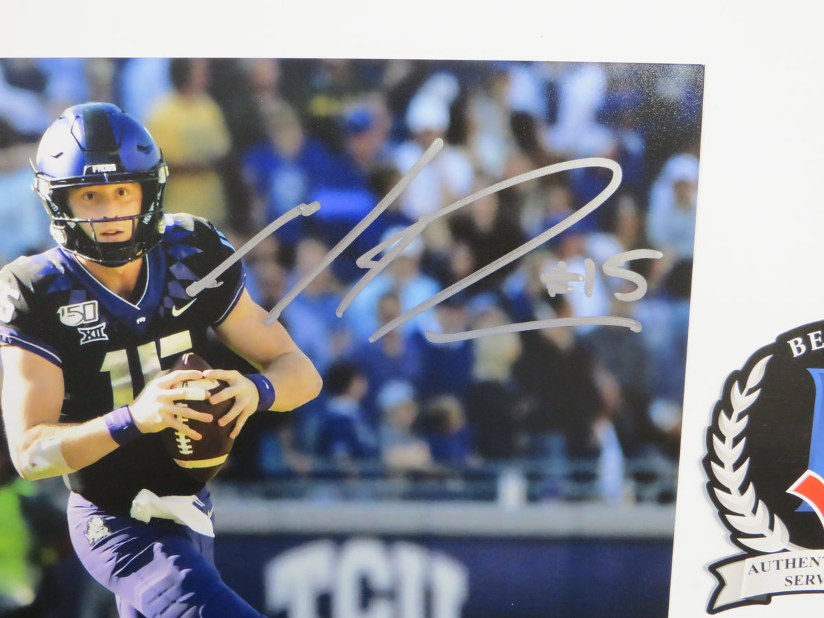 MAX DUGGAN TCU HORNED FROGS SIGNED 8x10 PHOTO Rollout BAS