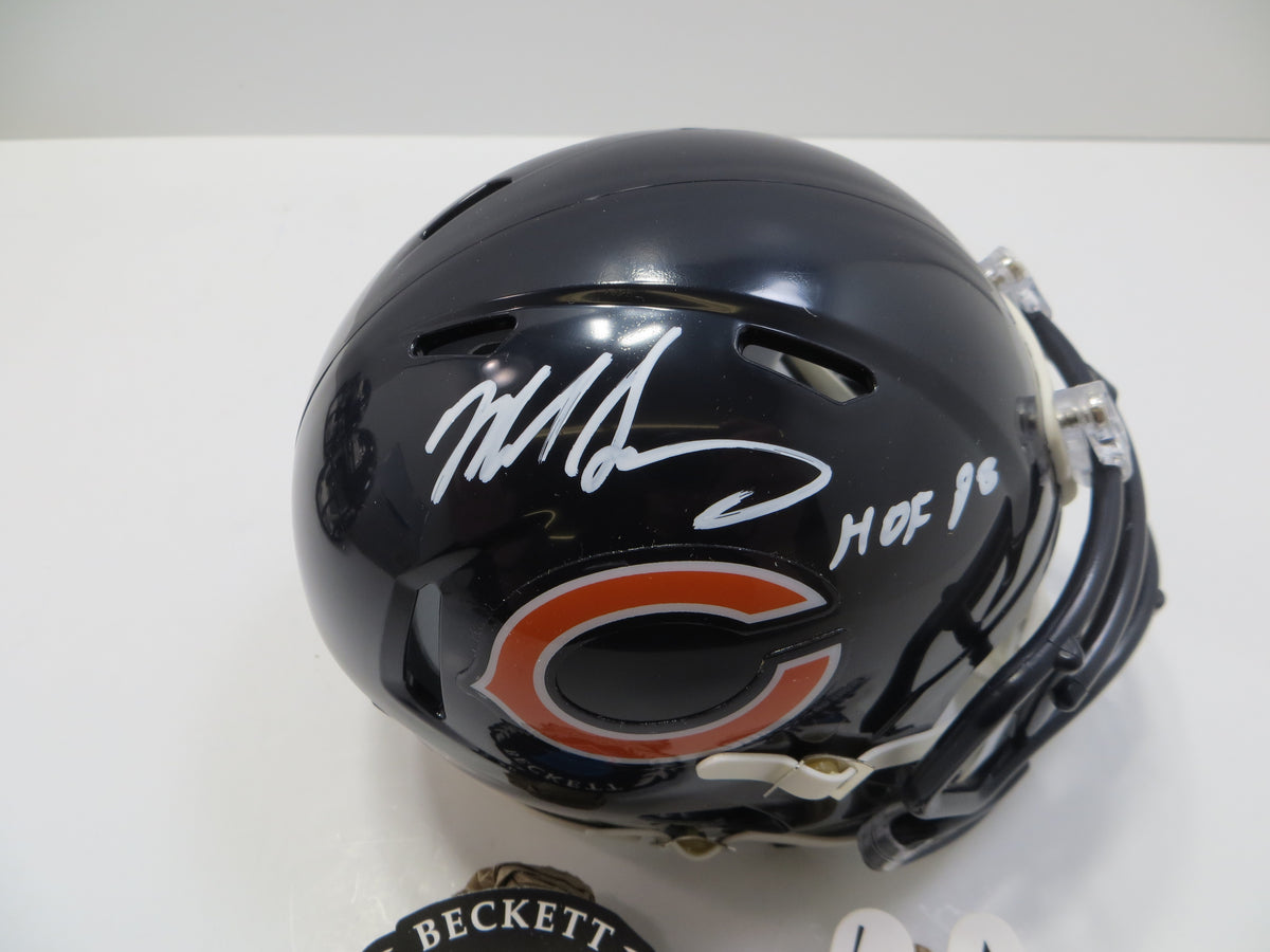MIKE SINGLETARY CHICAGO BEARS SIGNED MINI HELMET w/HOF98 Baylor BAS