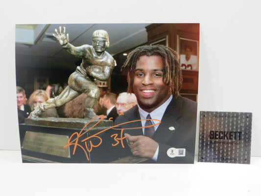 RICKY WILLIAMS TEXAS LONGHORNS SIGNED 8x10 PHOTO HeismanTrophy BAS