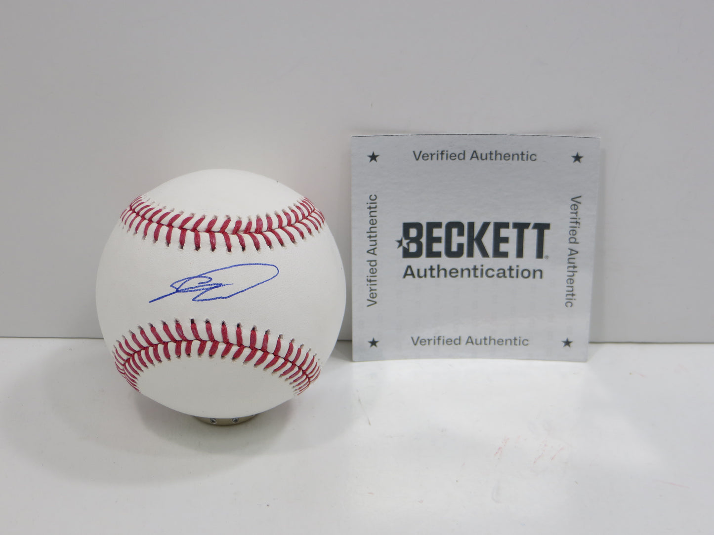 SEBASTIAN WALCOTT TEXAS RANGERS SIGNED RAWLINGS OML BASEBALL BAS COA