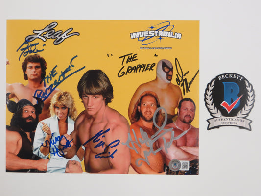 INVESTABILIA by the DALLAS CARD SHOW SIGNED 8x10 Yellow PHOTO Von Erich +MORE BAS