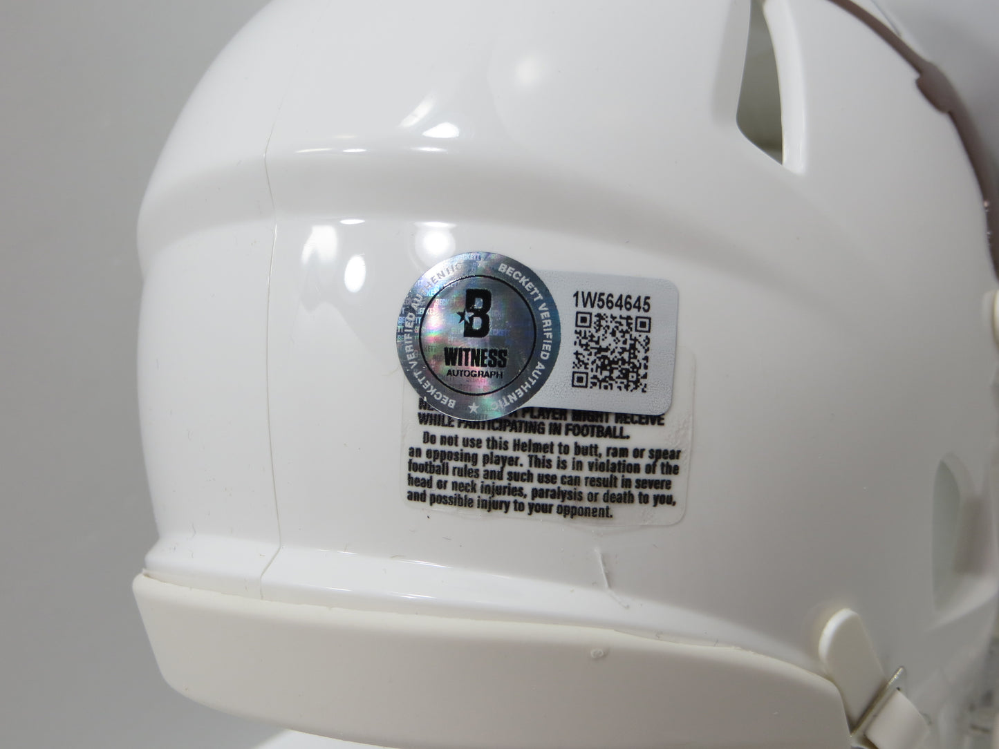 COLT McCOY JORDAN SHIPLEY SIGNED TEXAS LONGHORNS Riddell MINI HELMET BAS