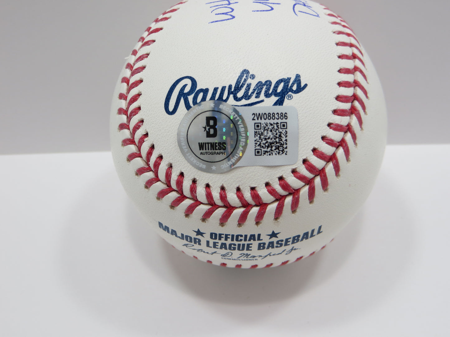 PAT PATRICK MAHOMES SR SIGNED OML BASEBALL Twins w/OG WHO'S YR DADDY BAS