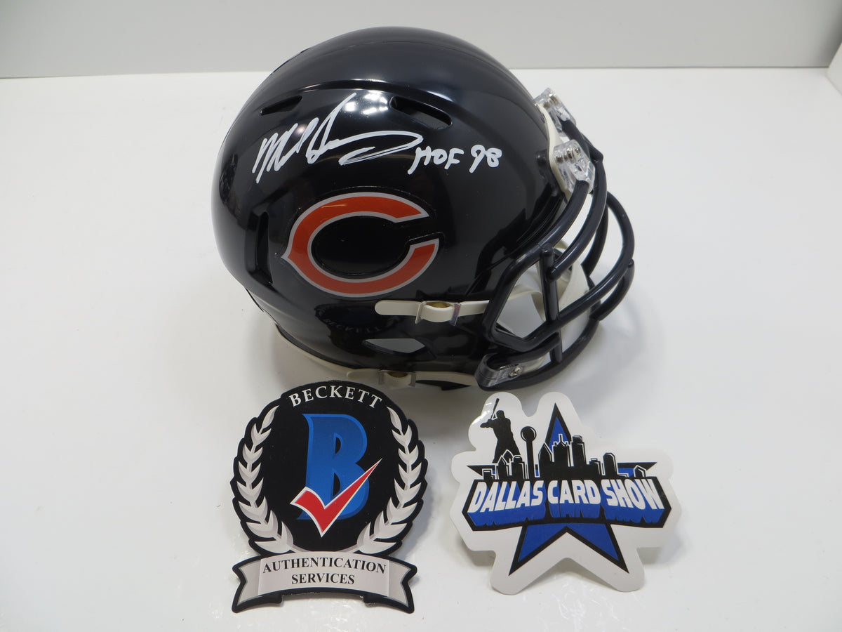 MIKE SINGLETARY CHICAGO BEARS SIGNED MINI HELMET w/HOF98 Baylor BAS