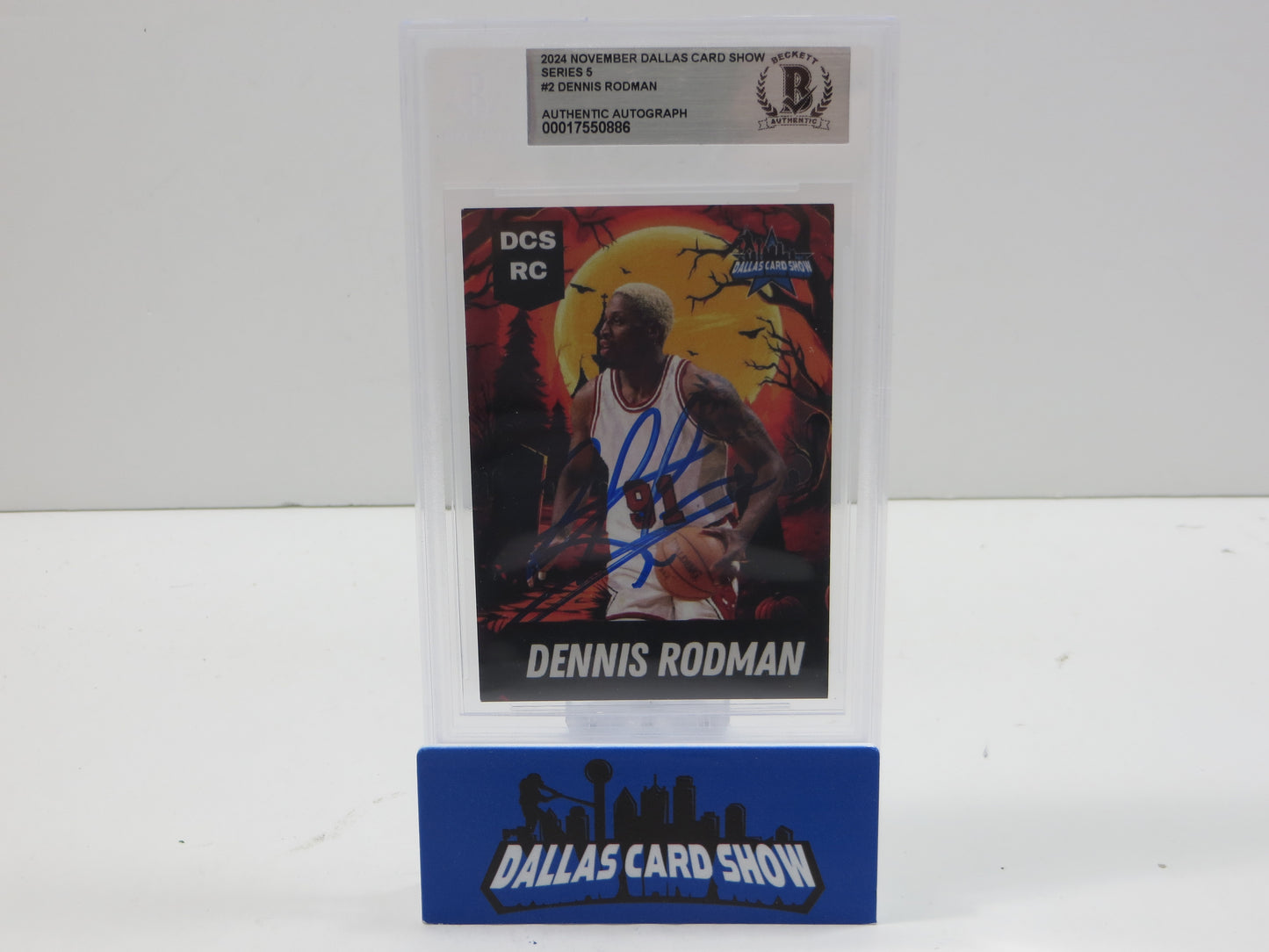 2024 NOVEMBER DALLAS CARD SHOW SERIES 5 DENNIS RODMAN BGS 10 AUTO