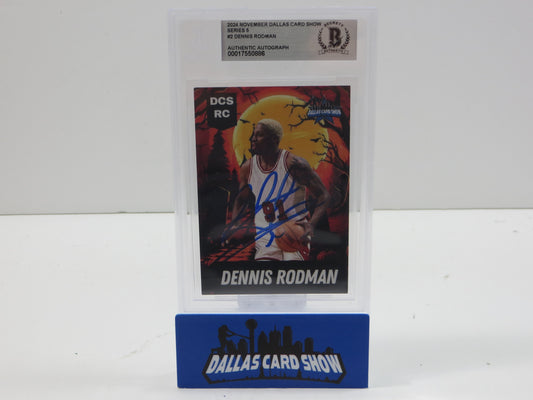 2024 NOVEMBER DALLAS CARD SHOW SERIES 5 DENNIS RODMAN BGS 10 AUTO