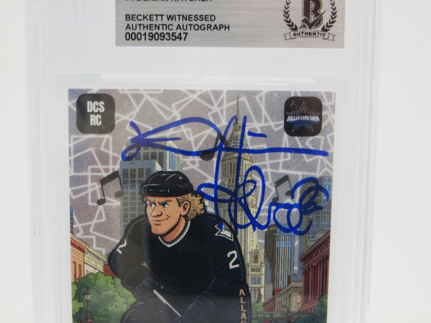 2025 NOVEMBER DALLAS CARD SHOW #4 DERIAN HATCHER BECKETT WITNESSED AUTHENTIC AUTO