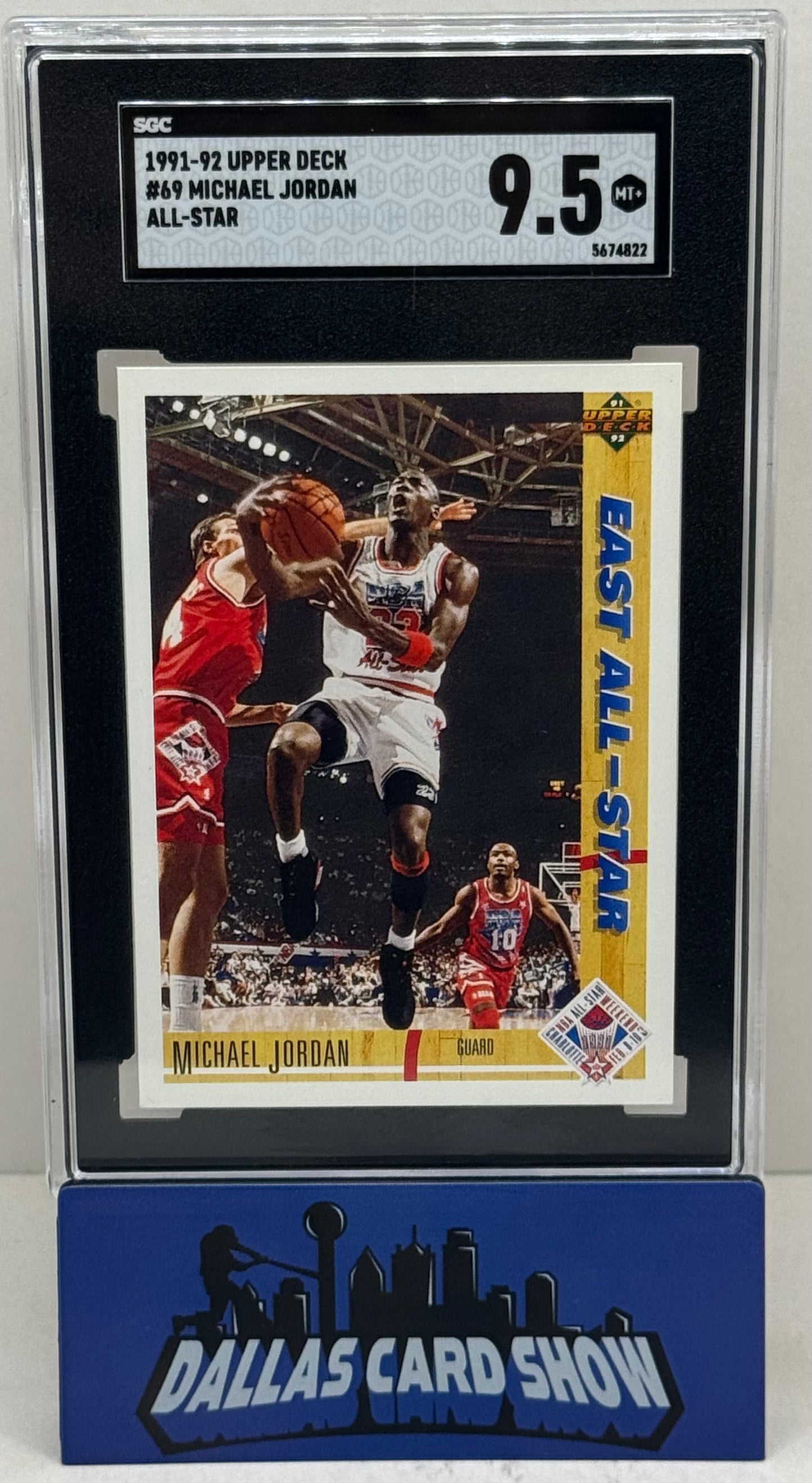 1991-92 Upper Deck #69 Michael Jordan All-Star SGC 9.5