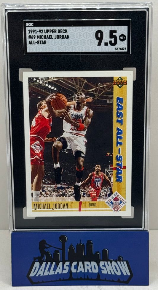 1991-92 Upper Deck #69 Michael Jordan All-Star SGC 9.5
