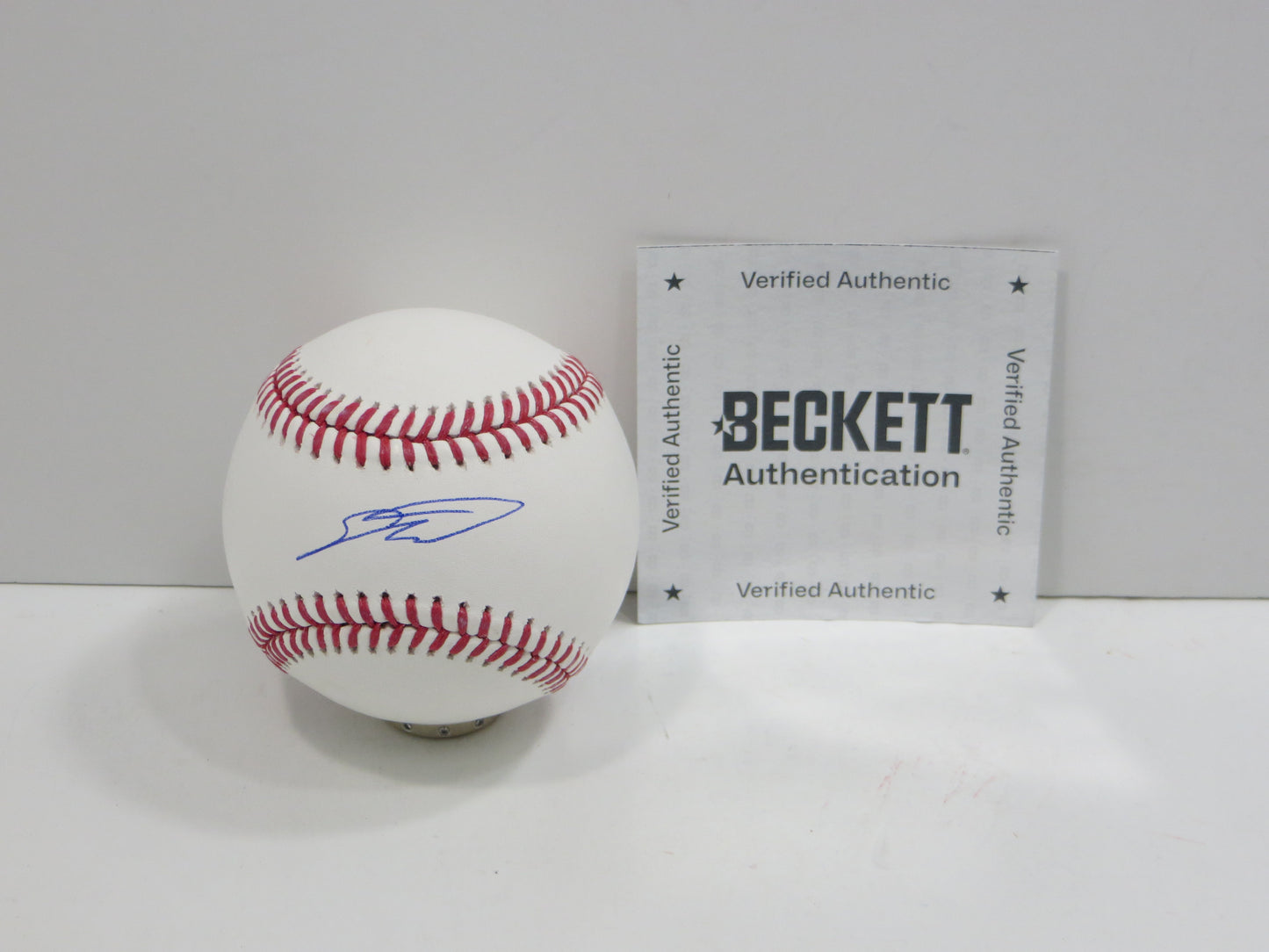 SEBASTIAN WALCOTT TEXAS RANGERS SIGNED RAWLINGS OML BASEBALL BAS COA