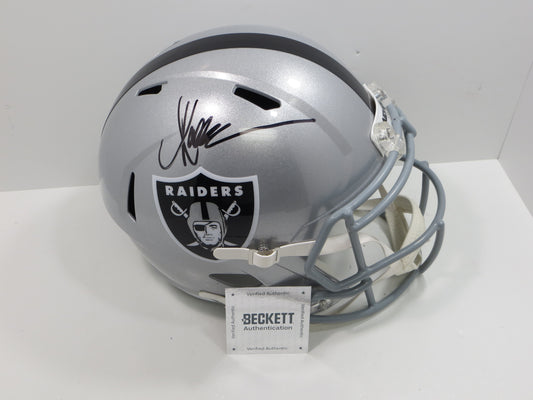 MARCUS ALLEN RAIDERS SIGNED RIDDELL FULL SIZE Helmet USC Trojans BAS COA