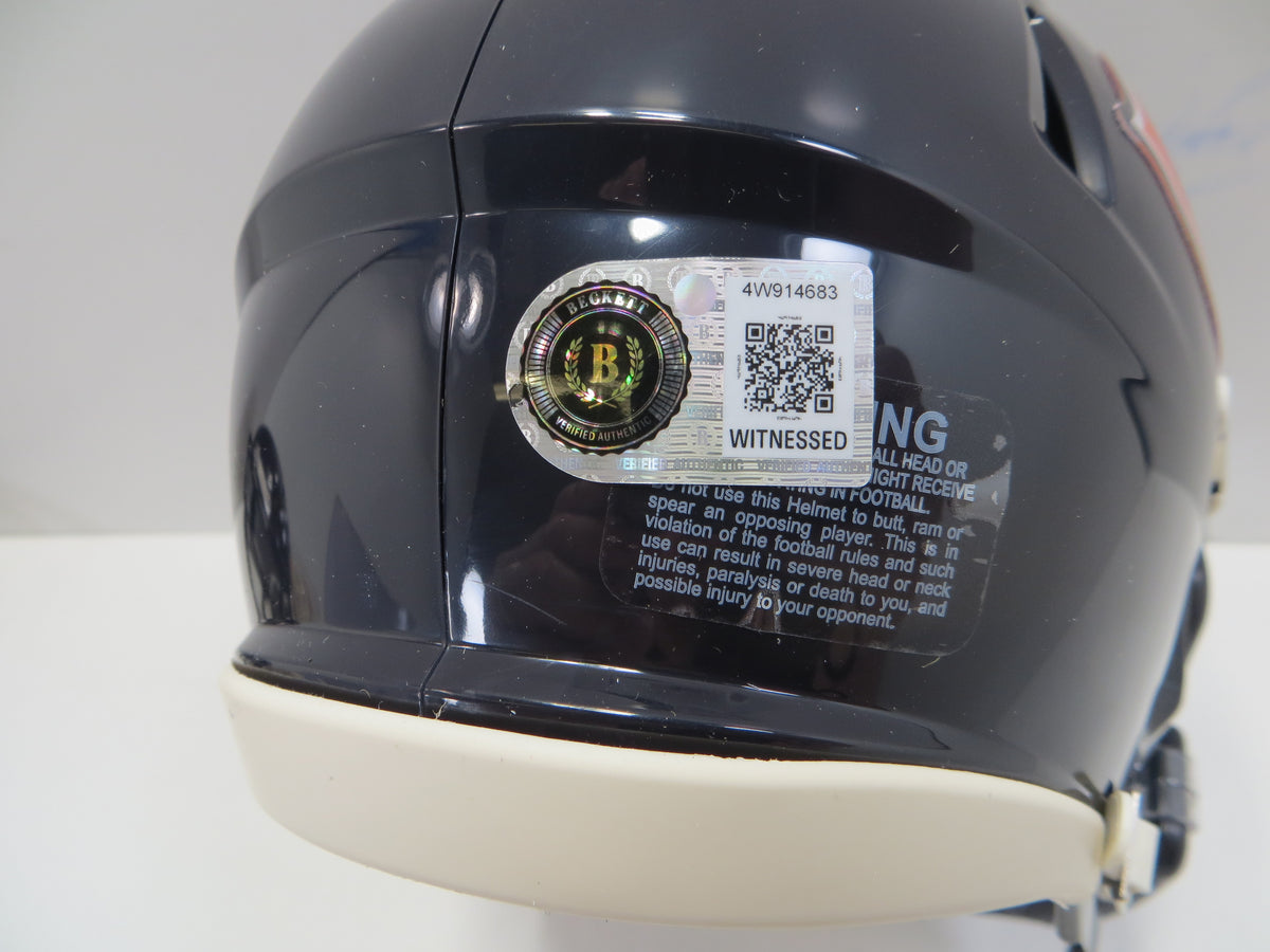 MIKE SINGLETARY CHICAGO BEARS SIGNED MINI HELMET w/HOF98 Baylor BAS