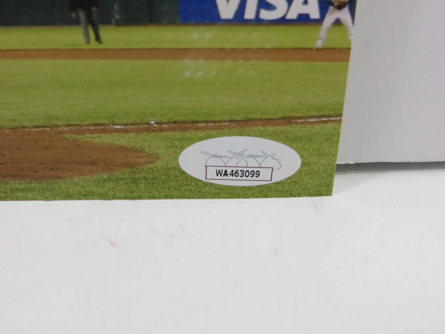 MIKE BACSIK JR. SIGNED 8x10 PHOTO w/INSCs Barry Bonds #756 WITNESS JSA COA