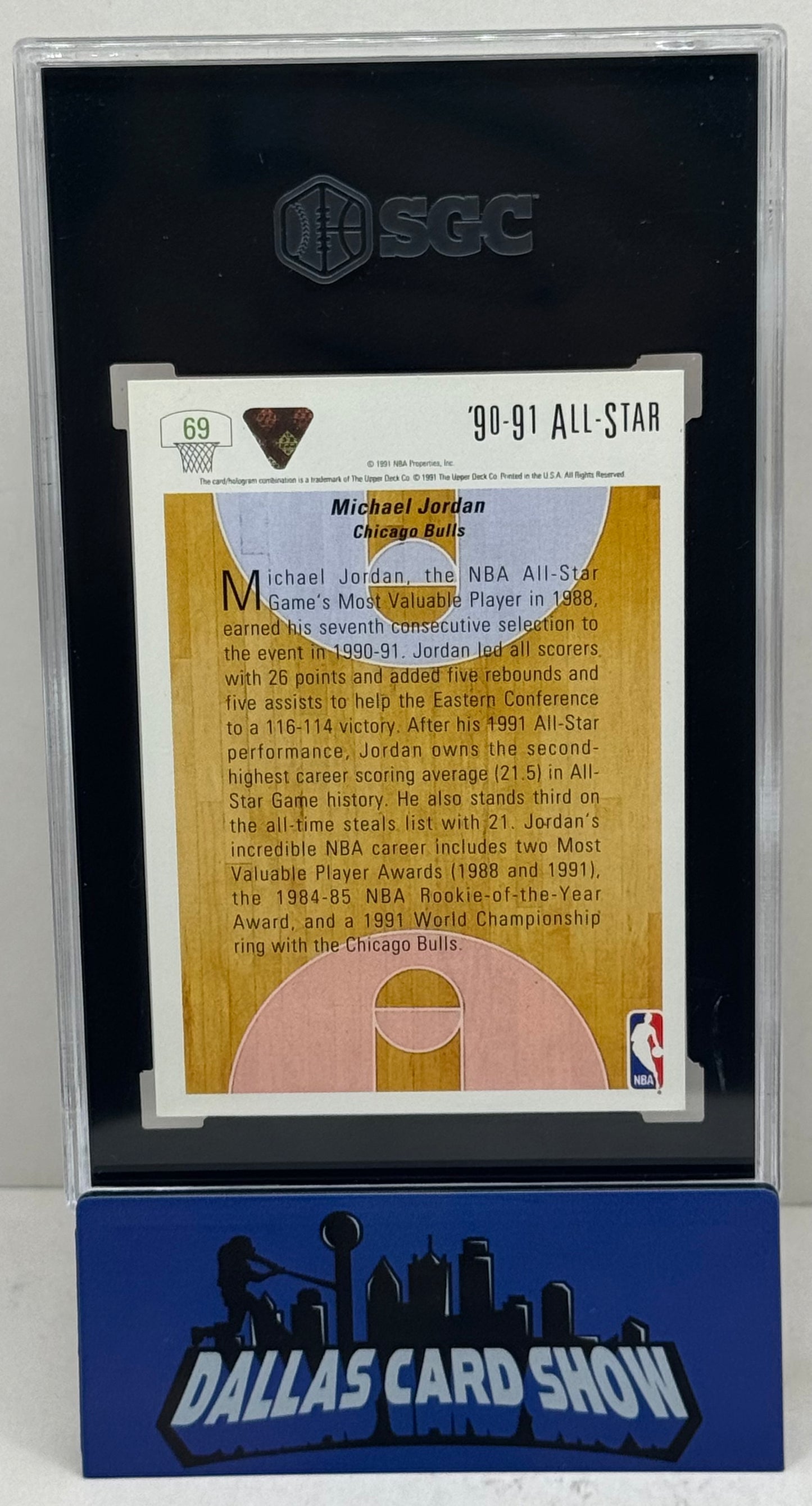 1991-92 Upper Deck #69 Michael Jordan All-Star SGC 9.5
