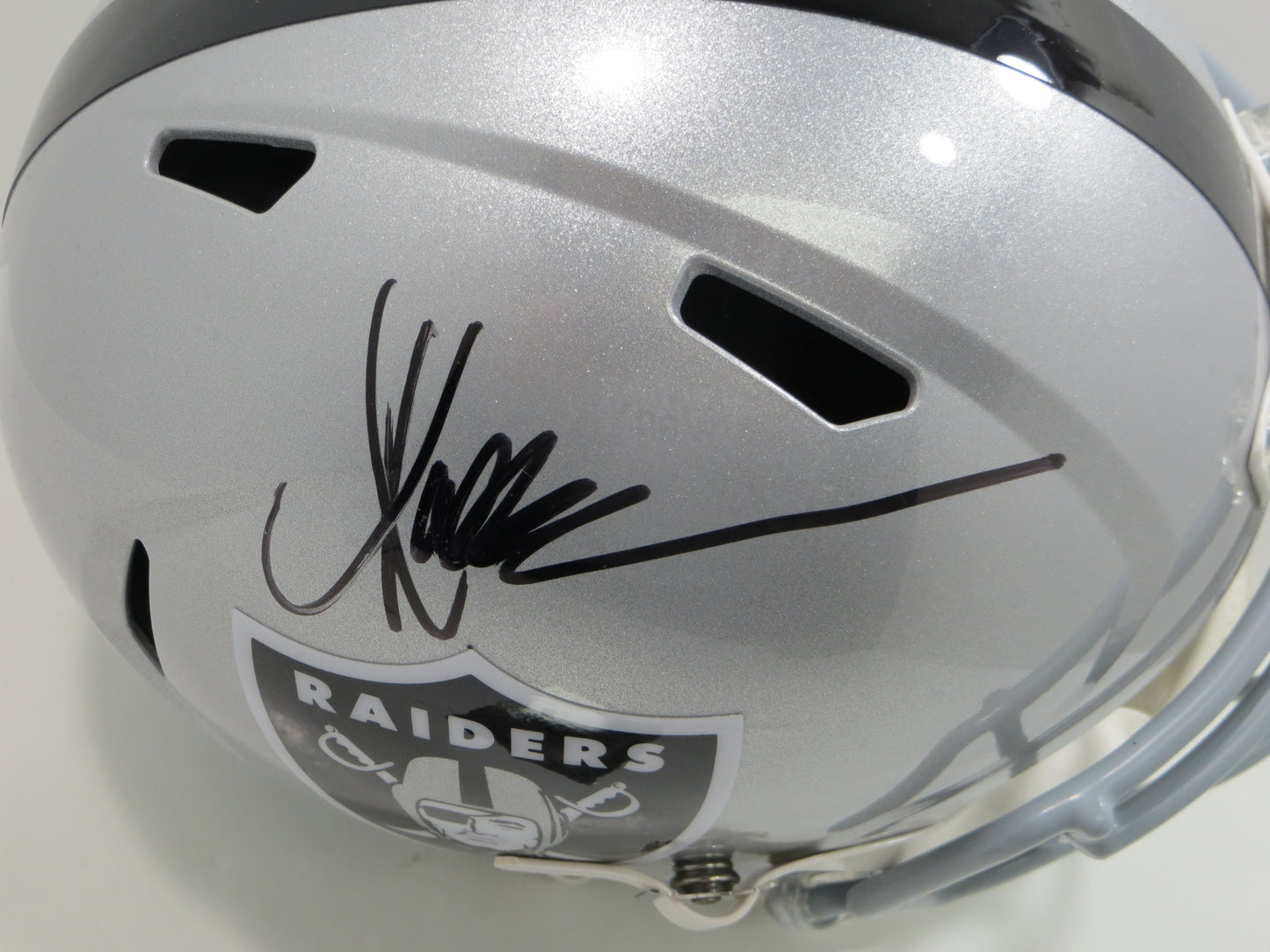 MARCUS ALLEN RAIDERS SIGNED RIDDELL FULL SIZE Helmet USC Trojans BAS COA