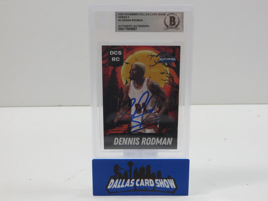 2024 NOVEMBER DALLAS CARD SHOW SERIES 5 DENNIS RODMAN BGS 10 AUTO