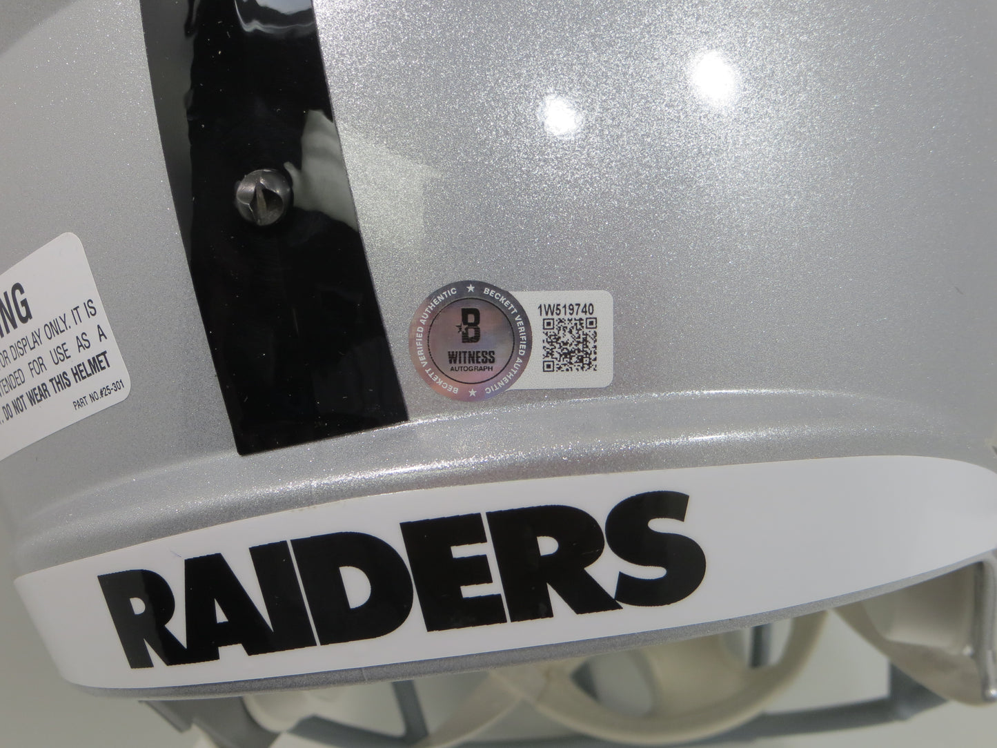 MARCUS ALLEN RAIDERS SIGNED RIDDELL FULL SIZE Helmet USC Trojans BAS COA