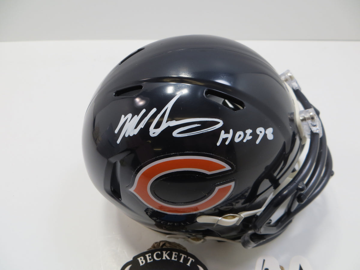 MIKE SINGLETARY CHICAGO BEARS SIGNED MINI HELMET w/HOF98 Baylor BAS