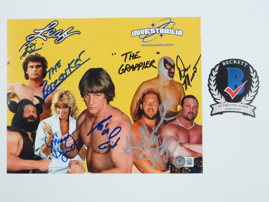 INVESTABILIA by the DALLAS CARD SHOW SIGNED 8x10 Yellow PHOTO Von Erich +MORE BAS