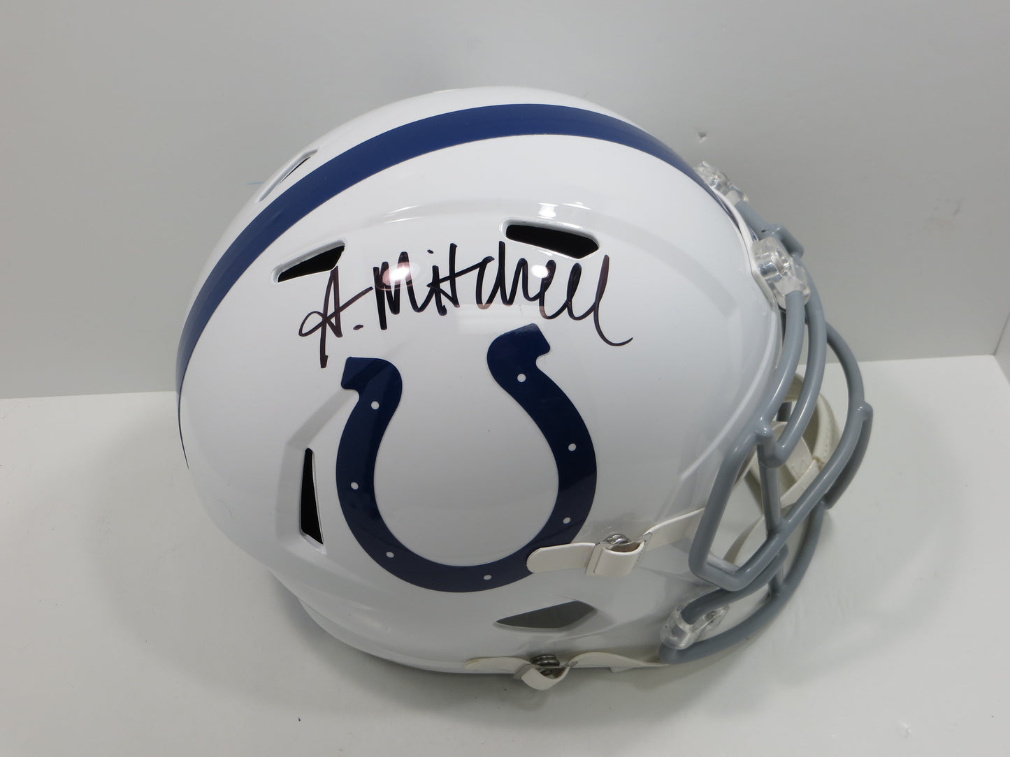ADONAI MITCHELL INDIANAPOLIS COLTS SIGNED SPEED FULL SIZE HELMET FANATICS