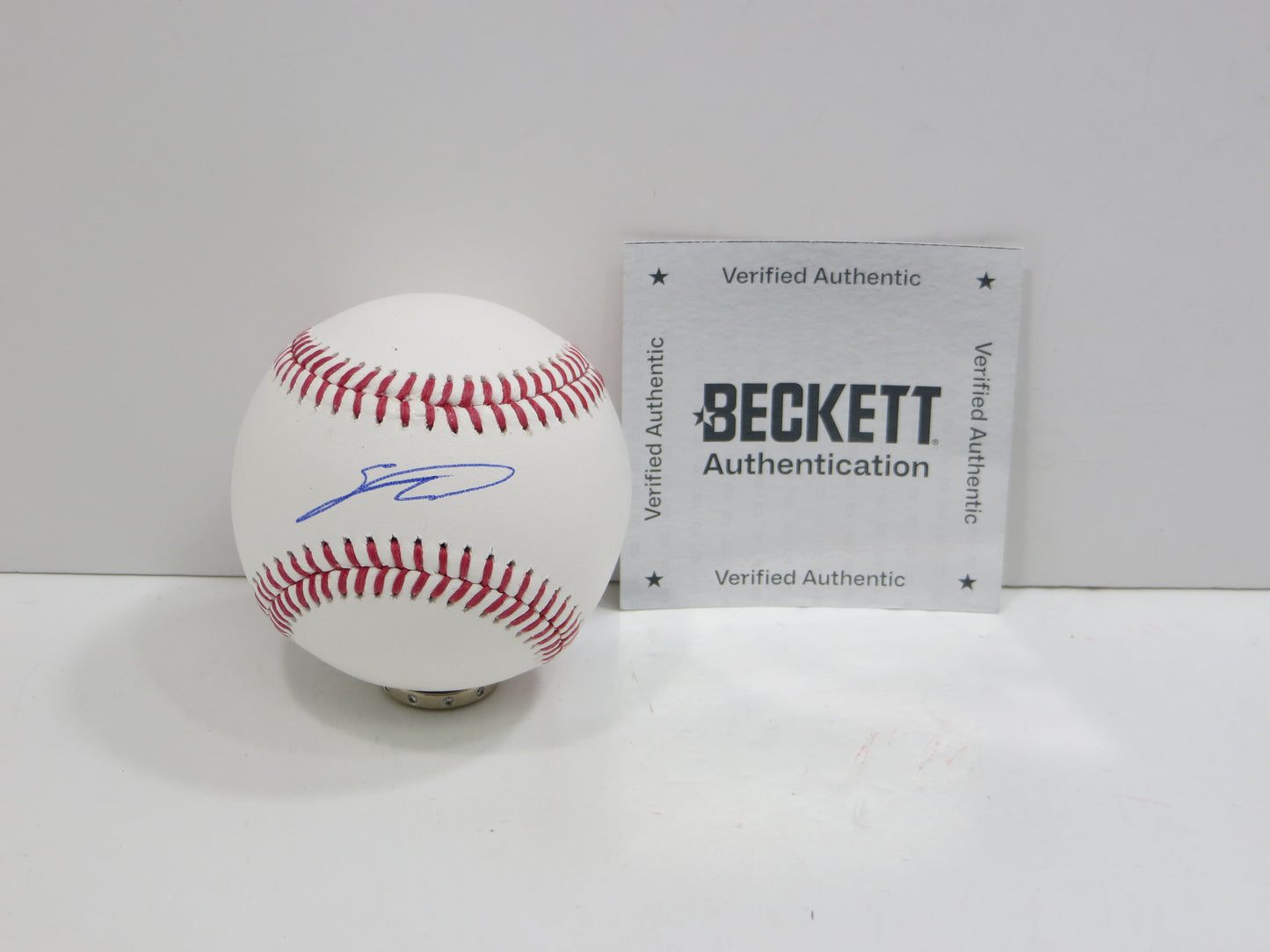 SEBASTIAN WALCOTT TEXAS RANGERS SIGNED RAWLINGS OML BASEBALL BAS COA