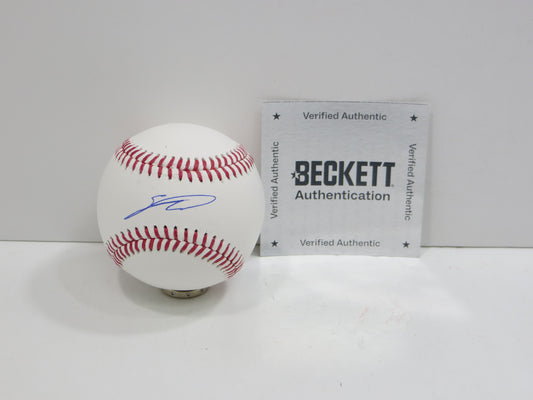 SEBASTIAN WALCOTT TEXAS RANGERS SIGNED RAWLINGS OML BASEBALL BAS COA