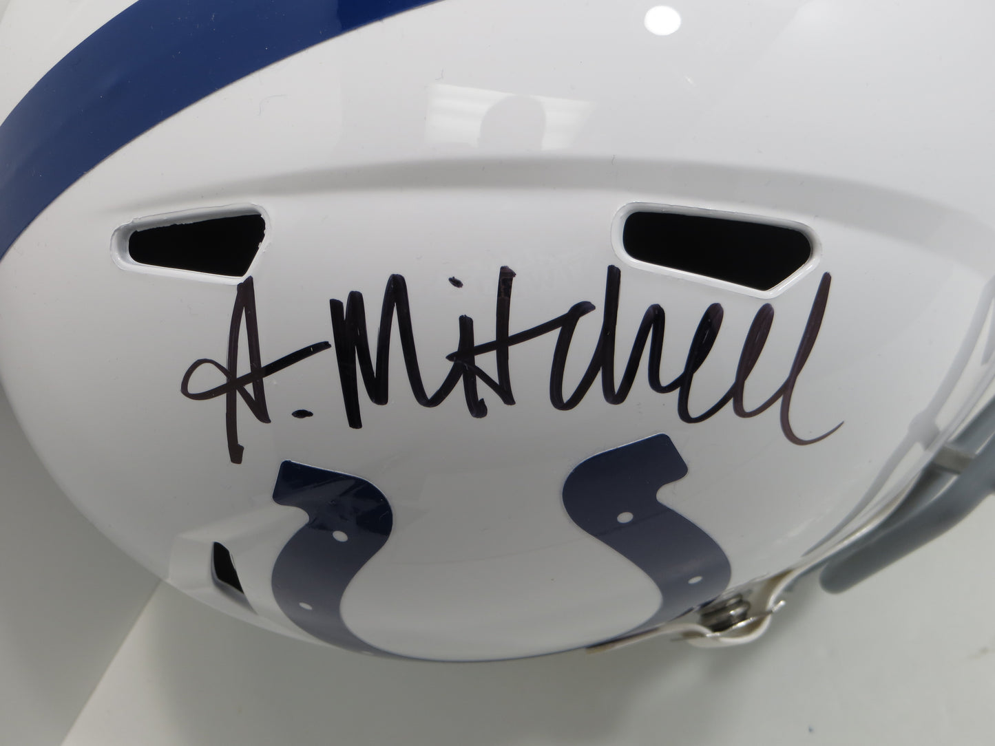 ADONAI MITCHELL INDIANAPOLIS COLTS SIGNED SPEED FULL SIZE HELMET FANATICS