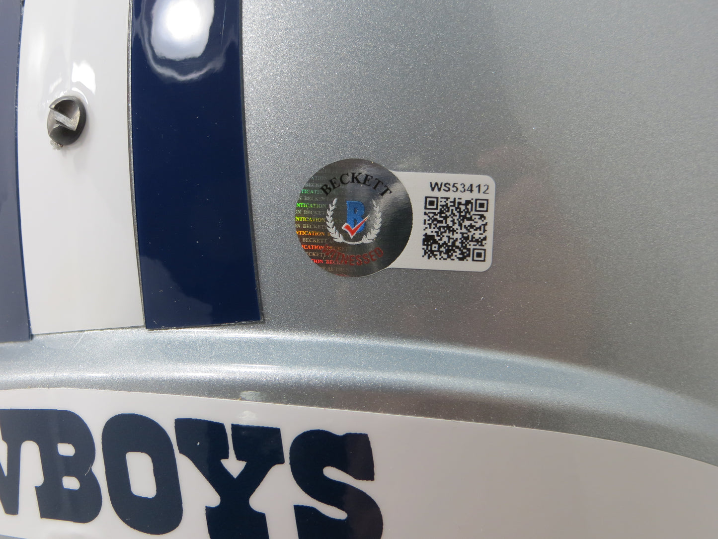 BOB LILLY SIGNED DALLAS COWBOYS RIDDELL FULL SIZE HELMET w10STATS BAS