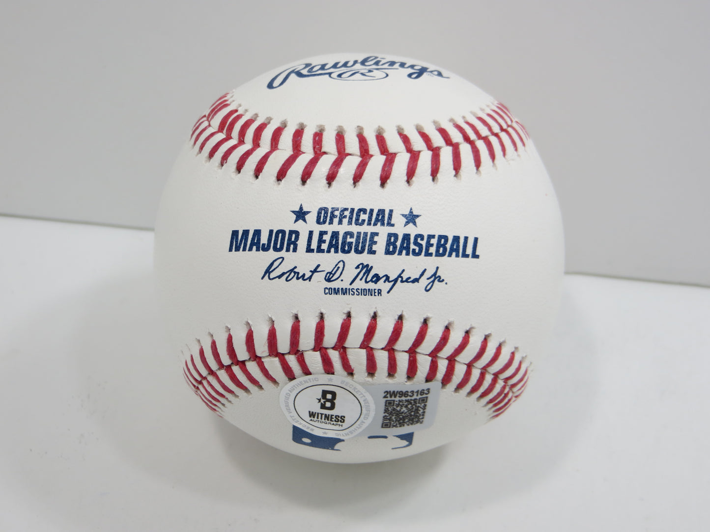 SEBASTIAN WALCOTT TEXAS RANGERS SIGNED RAWLINGS OML BASEBALL BAS COA