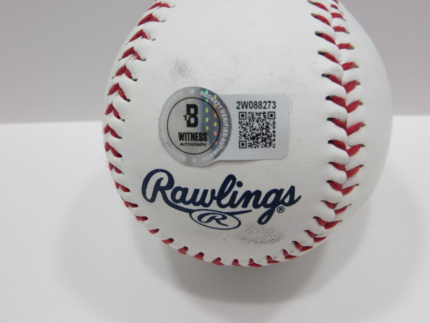 PAT PATRICK MAHOMES SR SIGNED LOGO BASEBALL Texas Rangers w/Go Rangers BAS