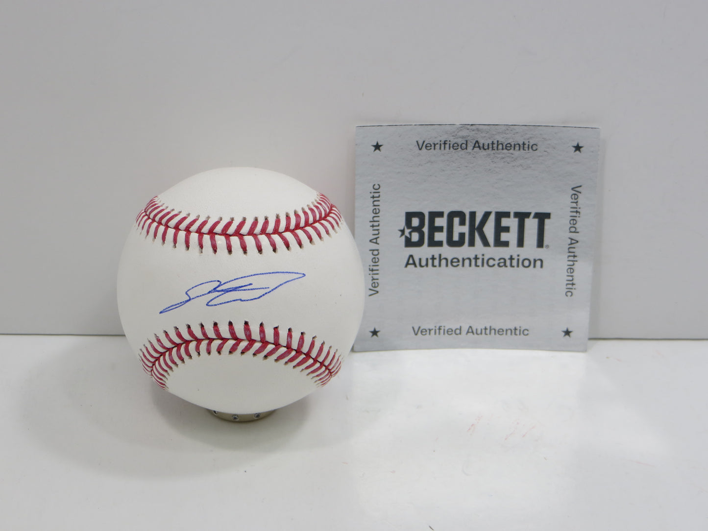 SEBASTIAN WALCOTT TEXAS RANGERS SIGNED RAWLINGS OML BASEBALL BAS COA