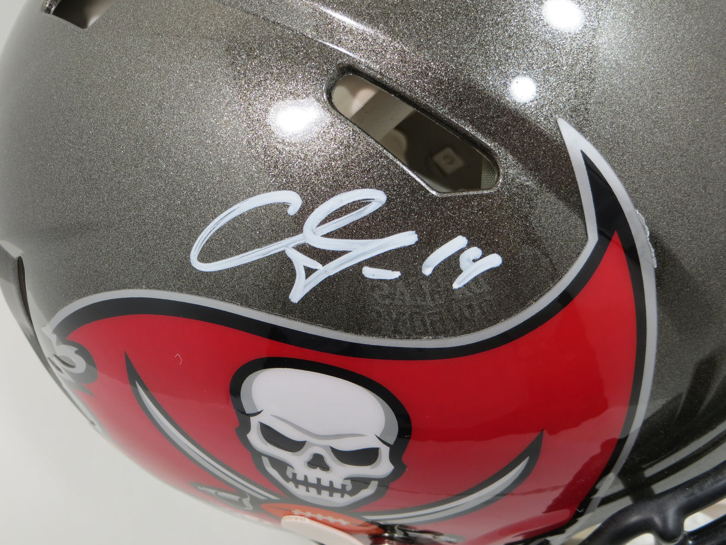 CHRIS GODWIN TAMPA BAY BUCCANEERS SIGNED SPEED AUTHENTIC FULL SIZE Helmet BAS