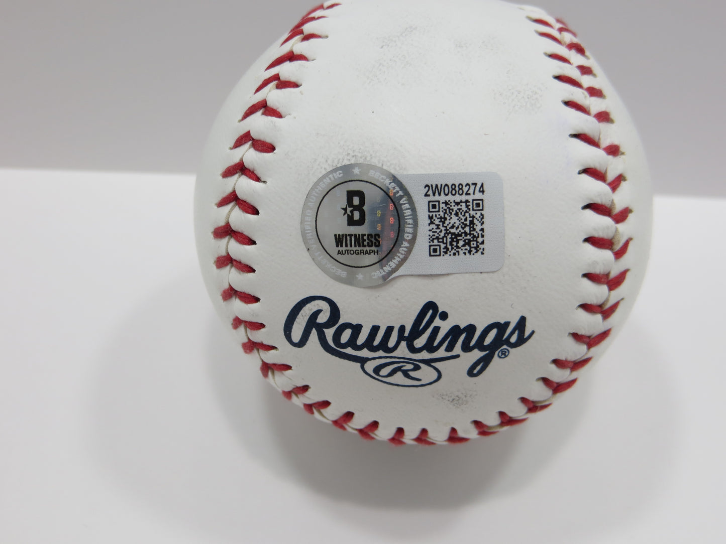 PAT PATRICK MAHOMES SR SIGNED LOGO BASEBALL Texas Rangers w/Go Rangers BAS